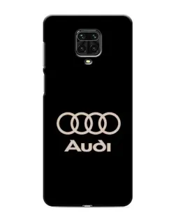 Чехол для Xiaomi Redmi Note 9S с картинкой «Audi — золотой логотип»