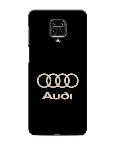 Чехол для Xiaomi Redmi Note 9S с картинкой «Audi — золотой логотип»