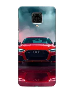 Чехол для Xiaomi Redmi Note 9S с картинкой «Audi RS — красный стиль»