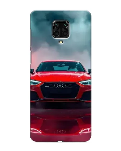 Чехол для Xiaomi Redmi Note 9S с картинкой «Audi RS — красный стиль»