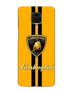 Чехол для Xiaomi Redmi Note 9S с картинкой «Lamborghini Stripe желтый»
