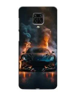 Чехол для Xiaomi Redmi Note 9S с картинкой «Lamborghini дымная эстетика»