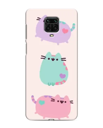 Чохол для Xiaomi Redmi Note 9S з картинкою «Pusheen тріо»