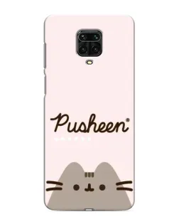 Чохол для Xiaomi Redmi Note 9S з картинкою «Pusheen логотип»