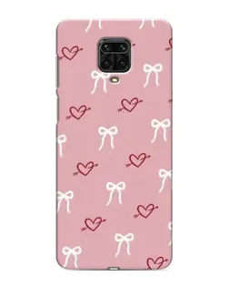 Чехол для Xiaomi Redmi Note 9S с картинкой «Сердца и банты» Чехол для Xiaomi Redmi Note 9S с картинкой «Сердца и банты»