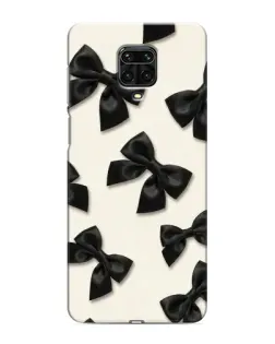 Чехол для Xiaomi Redmi Note 9S с картинкой «Черные бантики» Чехол для Xiaomi Redmi Note 9S с картинкой «Черные бантики»