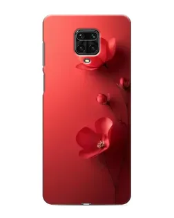 Чехол для Xiaomi Redmi Note 9S с картинкой «Маковые соцветия»
