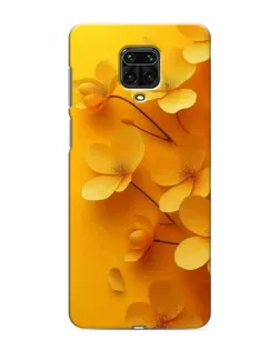 Чехол для Xiaomi Redmi Note 9S с картинкой «Золотые лепестки»