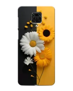 Чехол для Xiaomi Redmi Note 9S с картинкой «Подсолнух и ромашка»