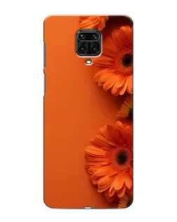 Чехол для Xiaomi Redmi Note 9S с картинкой «Оранжевые герберы»