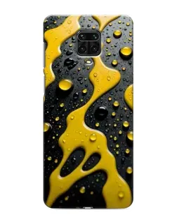 Чехол для Xiaomi Redmi Note 9S с картинкой «Жидкое желтое золото»