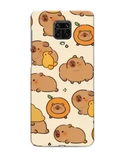 Чехол для Xiaomi Redmi Note 9S с картинкой «Капибары с апельсинами»