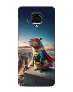 Чехол для Xiaomi Redmi Note 9S с картинкой «Капи-мен супергерой»