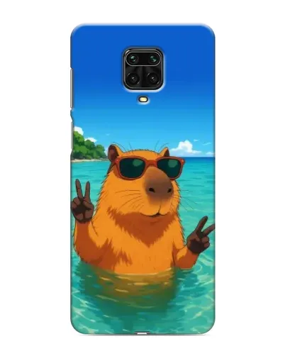 Чехол для Xiaomi Redmi Note 9S с картинкой «Морская капибара» Чехол для Xiaomi Redmi Note 9S с картинкой «Морская капибара»