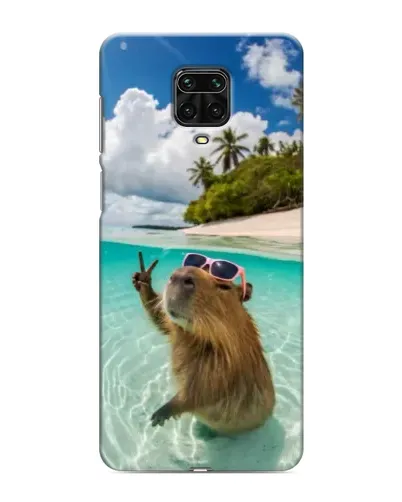 Чехол для Xiaomi Redmi Note 9S с картинкой «Капибара на море» Чехол для Xiaomi Redmi Note 9S с картинкой «Капибара на море»