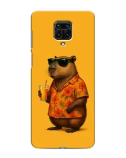 Чехол для Xiaomi Redmi Note 9S с картинкой «Капибара на отдыхе»