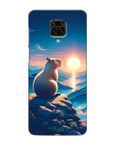 Чехол для Xiaomi Redmi Note 9S с картинкой «Закат солнца с капибарой» Чехол для Xiaomi Redmi Note 9S с картинкой «Закат солнца с капибарой»