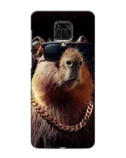 Чехол для Xiaomi Redmi Note 9S с картинкой «Капибара золотая цепь»