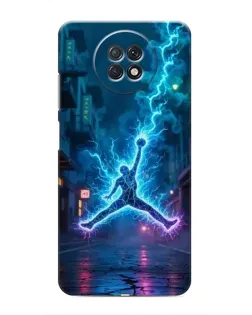 Чохол для Xiaomi Redmi Note 9T з картинкою «Jordan Gold Jumpman»