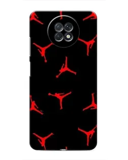 Чохол для Xiaomi Redmi Note 9T з картинкою «Jordan Red Pattern»