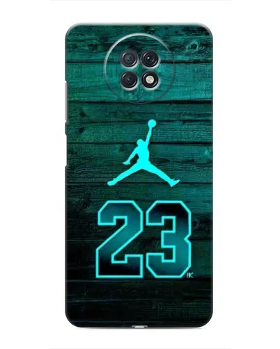Чехол для Xiaomi Redmi Note 9T с картинкой «Jordan Cyan 23»