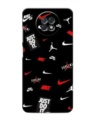 Чехол для Xiaomi Redmi Note 9T с картинкой «Nike Mix Pattern»