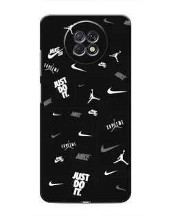 Чехол для Xiaomi Redmi Note 9T с картинкой «Nike Black Pattern» Чехол для Xiaomi Redmi Note 9T с картинкой «Nike Black Pattern»