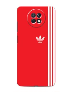 Чохол для Xiaomi Redmi Note 9T з картинкою «Червоний мінімалізм Adidas»