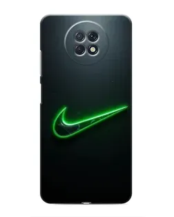 Чохол для Xiaomi Redmi Note 9T з картинкою «Неоновий контур Nike»