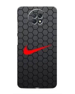 Чохол для Xiaomi Redmi Note 9T з картинкою «Nike — карбонова сітка»