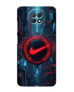 Чохол для Xiaomi Redmi Note 9T з картинкою «Техногенний стиль Nike»