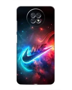 Чохол для Xiaomi Redmi Note 9T з картинкою «Вогняний логотип Nike»