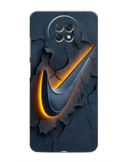 Чохол для Xiaomi Redmi Note 9T з картинкою «Об'ємний логотип Найк»