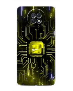 Чохол для Xiaomi Redmi Note 9T з картинкою «Nike — золота іскра»