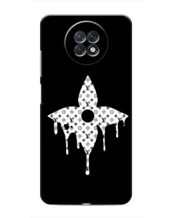 Чохол для Xiaomi Redmi Note 9T з картинкою «Квіткова монограма»