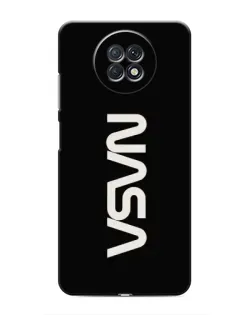 Чохол для Xiaomi Redmi Note 9T з картинкою «NASA — вертикальний логотип»