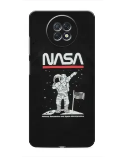 Чохол для Xiaomi Redmi Note 9T з картинкою «NASA — крокуємо по Місяцю»