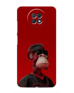 Чохол для Xiaomi Redmi Note 9T з картинкою «Bored Ape в червоному»