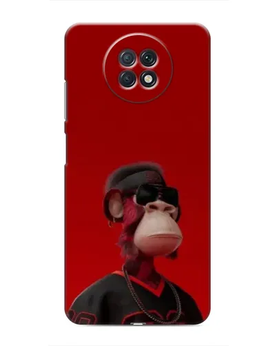 Чохол для Xiaomi Redmi Note 9T з картинкою «Bored Ape в червоному»
