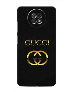 Чохол для Xiaomi Redmi Note 9T з картинкою «Золотий логотип Gucci»