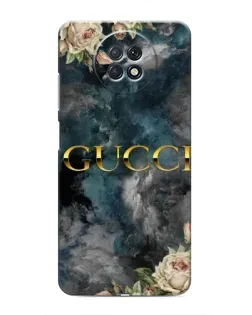Чохол для Xiaomi Redmi Note 9T з картинкою «Абстрактні квіти Gucci»