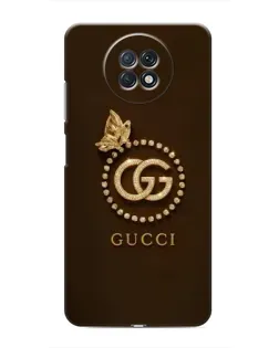 Чохол для Xiaomi Redmi Note 9T з картинкою «Gucci — золотий метелик»