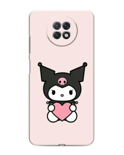 Чохол для Xiaomi Redmi Note 9T з картинкою «Kuromi та серце»