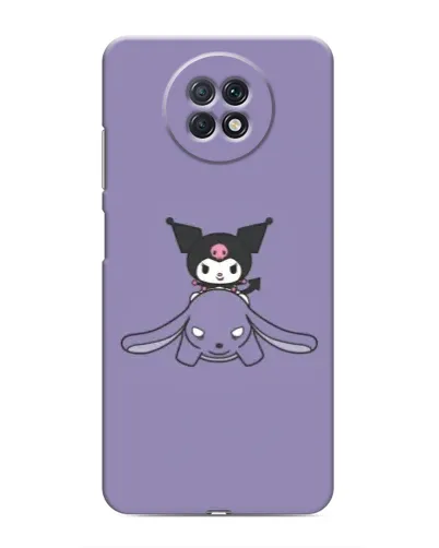 Чохол для Xiaomi Redmi Note 9T з картинкою «Kuromi на ліловому фоні»
