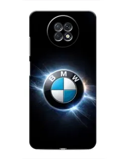 Чехол для Xiaomi Redmi Note 9T с картинкой «BMW — неоновое сияние»