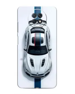Чехол для Xiaomi Redmi Note 9T с картинкой «Вид сверху — BMW M»