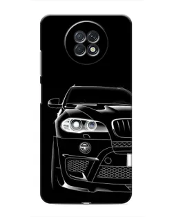 Чехол для Xiaomi Redmi Note 9T с картинкой «Темный силуэт BMW»