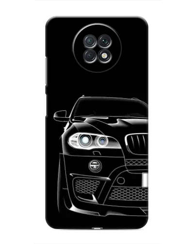 Чехол для Xiaomi Redmi Note 9T с картинкой «Темный силуэт BMW»
