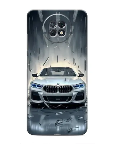 Чехол для Xiaomi Redmi Note 9T с картинкой «BMW в свете фар»