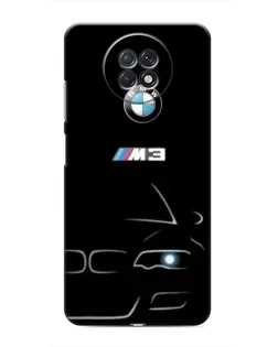 Чехол для Xiaomi Redmi Note 9T с картинкой «Минималистичный принт BMW M3»